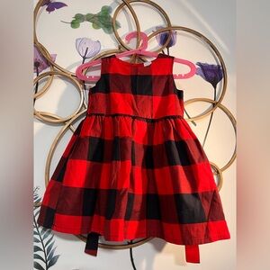Red and Black Plaid Dress